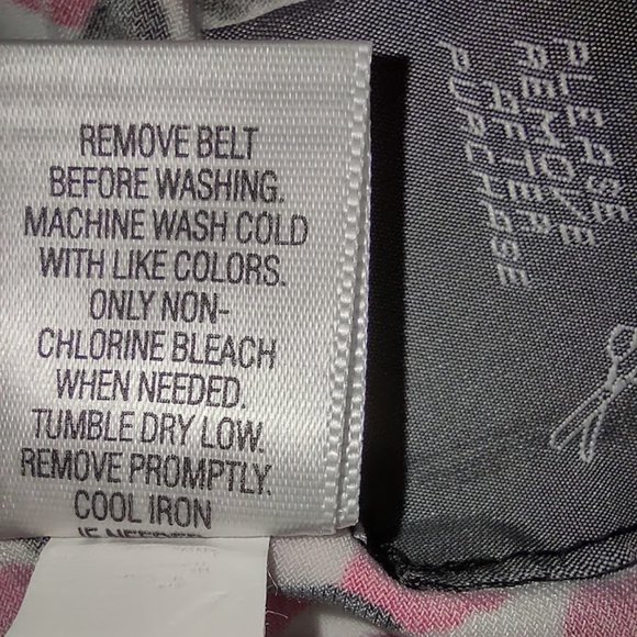 DANA BUCHMAN PINK BLACK WHITE ABSTRACT DOTS SLEEVELESS DRESS RUCHED SIZE XL - Picture 9 of 9